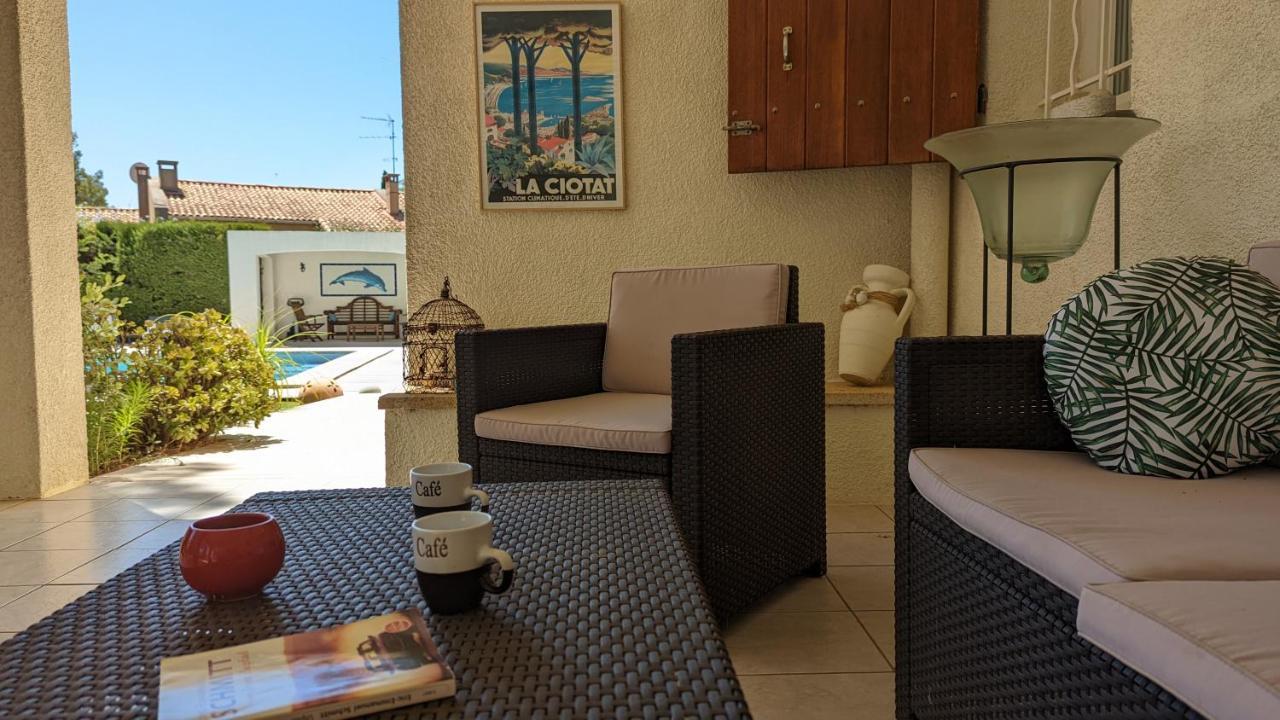 Villa Serena - Piscine, Tennis - Plage Sable 700M ラシオタ エクステリア 写真